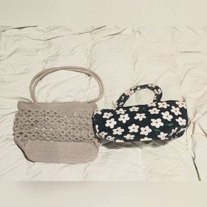 Two vintage style handbags